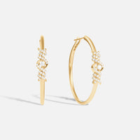 BOUCLES D OREILLES BARBELE OR JAUNE