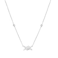 PrixTroca:805€_VentesTroca:0_QtyTroca:1_ST:0%_Collier Barbelé en Or blanc 18K serti de diamants - Blanc