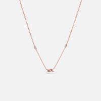 COLLIER BARBELE OR ROSE