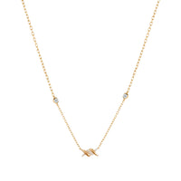 PT2_PrixTroca:700€_VentesTroca:0_QtyTroca:1_ST:0%_Collier Barbelé en Or jaune 18K serti de diamants - Jaune