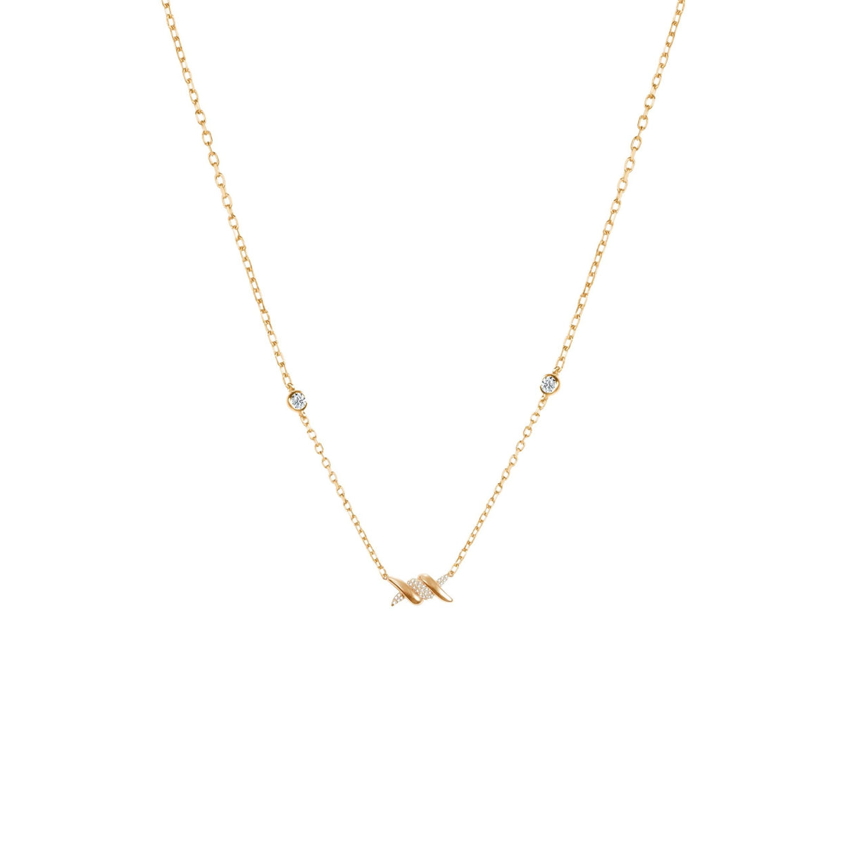 PT2_PrixTroca:700€_VentesTroca:0_QtyTroca:1_ST:0%_Collier Barbelé en Or jaune 18K serti de diamants - Jaune