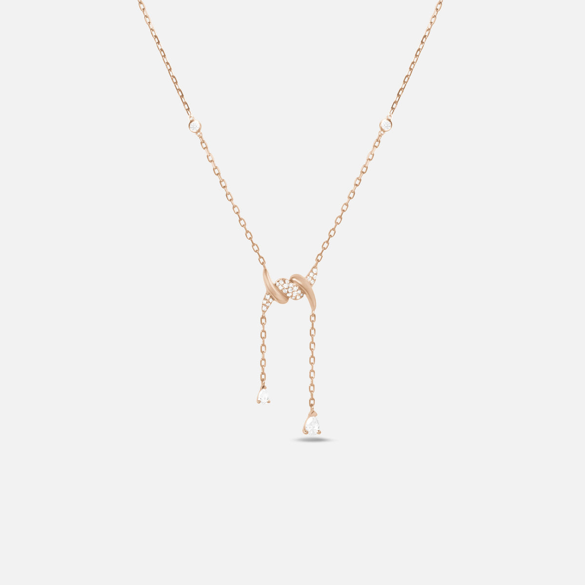 COLLIER BARBELE OR ROSE