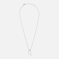COLLIER BARBELE OR BLANC