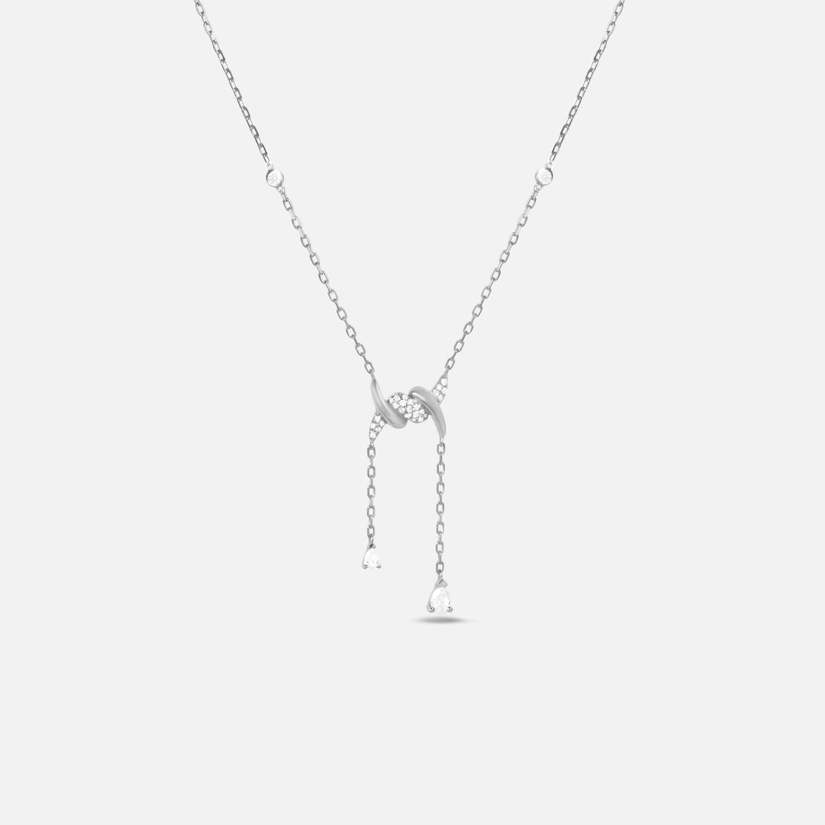 COLLIER BARBELE OR BLANC