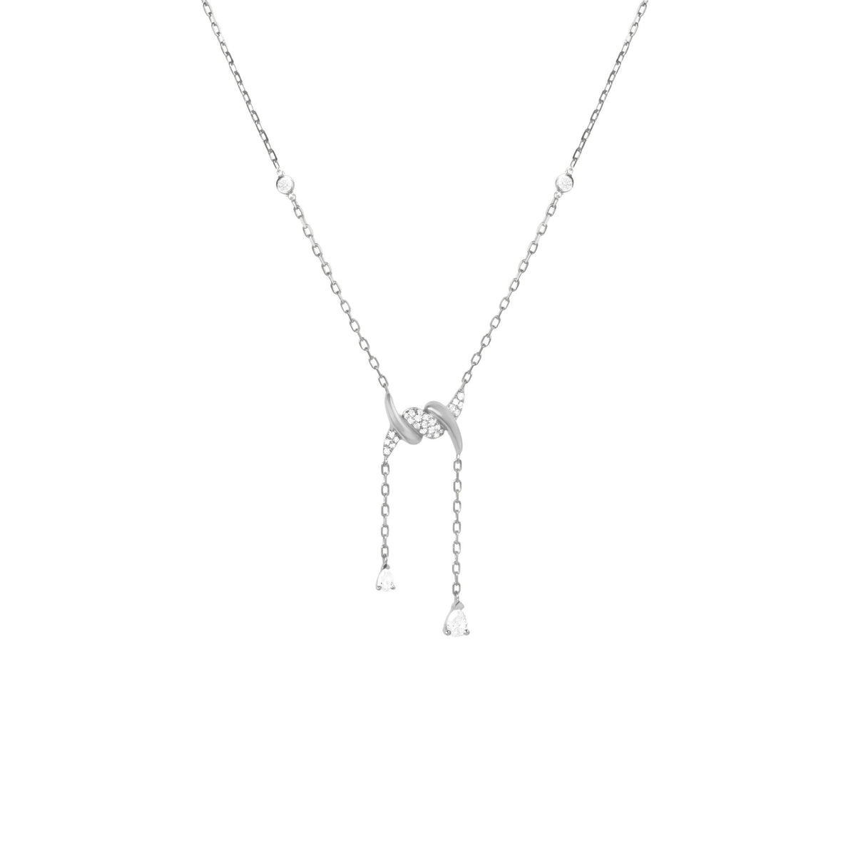 PT2_PrixTroca:910€_VentesTroca:0_QtyTroca:1_ST:0%_Collier Barbelé en Or blanc 18K serti de diamants - Blanc