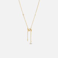 COLLIER BARBELE OR JAUNE