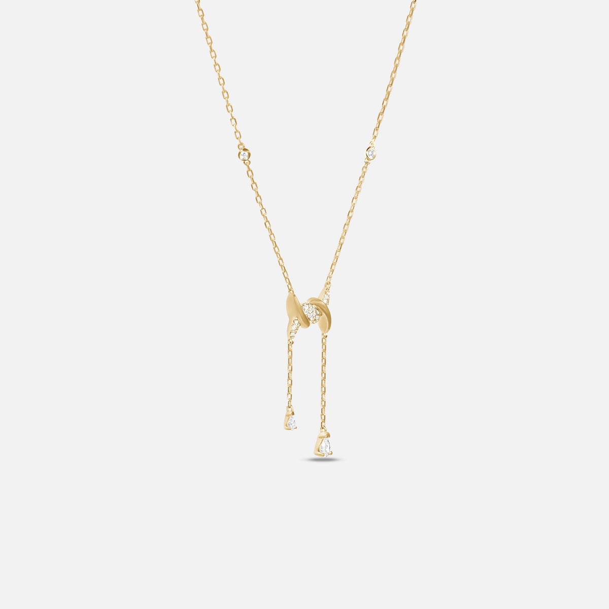 COLLIER BARBELE OR JAUNE