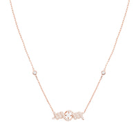 PT2_PrixTroca:1085€_VentesTroca:0_QtyTroca:1_ST:0%_Collier Barbelé en Or rose 18K serti de diamants - Rose