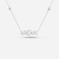 COLLIER BARBELE OR BLANC