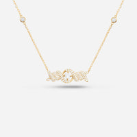 COLLIER BARBELE OR JAUNE