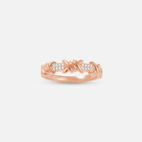 BAGUE BARBELE OR ROSE