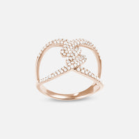 BAGUE BARBELE OR ROSE