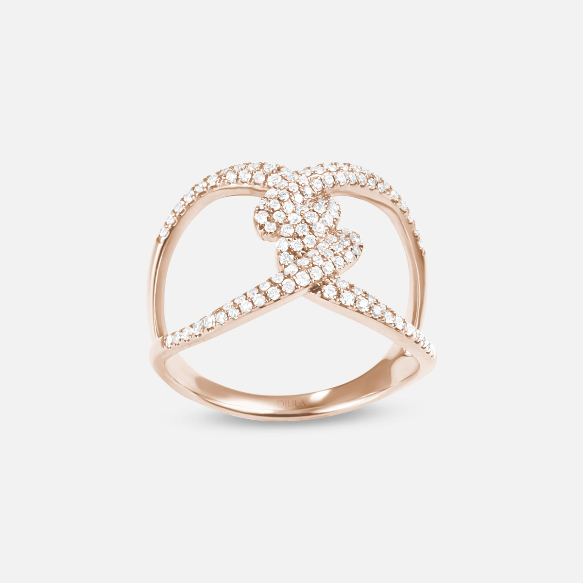 BAGUE BARBELE OR ROSE