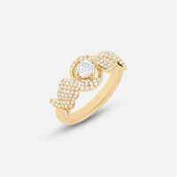 BAGUE BARBELE OR JAUNE