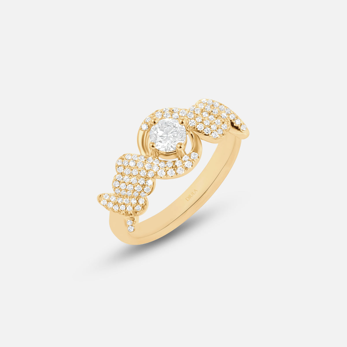 BAGUE BARBELE OR JAUNE