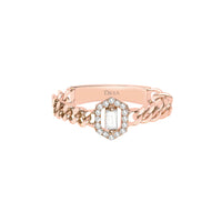 BAGUE  OR ROSE
