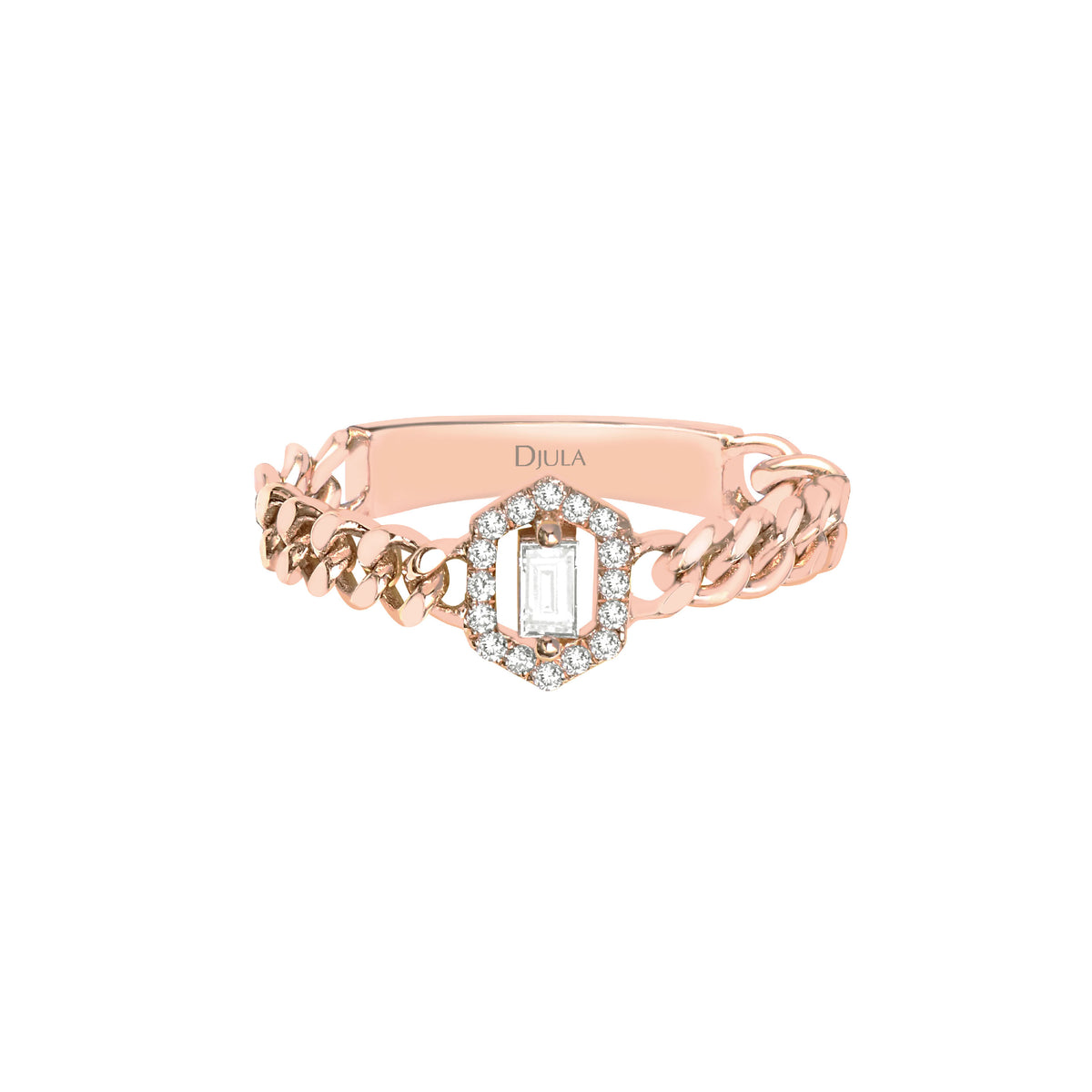 BAGUE  OR ROSE