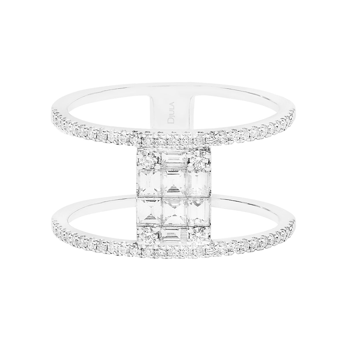 BAGUE  OR BLANC
