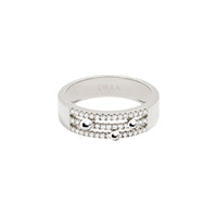 Bague Cosmic Spell en Or blanc 18K sertie de diamants - Blanc