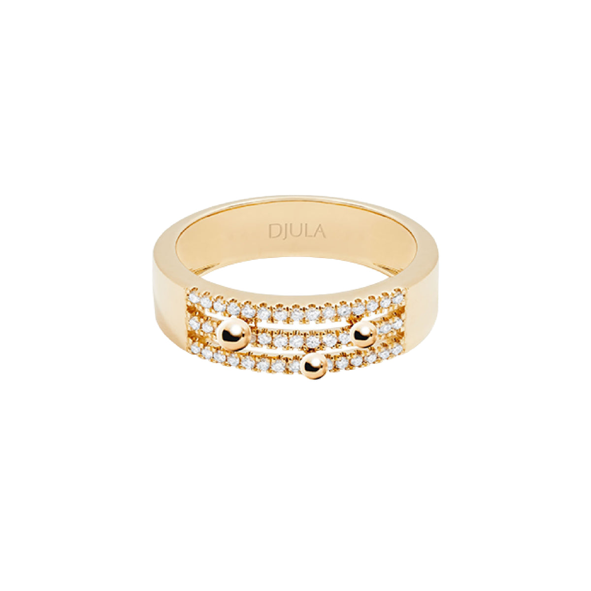 PT2_PrixTroca:980€_VentesTroca:0_QtyTroca:1_ST:0%_Bague Cosmic Spell en Or jaune 18K sertie de diamants - Jaune
