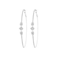 BOUCLES D OREILLES  OR BLANC