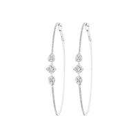 PrixTroca:3135€_VentesTroca:0_QtyTroca:1_ST:0%_Boucles d'oreilles Créoles en Or blanc 18K serties de diamants - Blanc