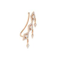 MONO BOUCLE D OREILLE DELICATESSE OR ROSE