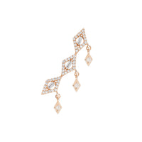 MONO BOUCLE D OREILLE DELICATESSE OR ROSE