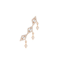 PT2_PrixTroca:640€_VentesTroca:0_QtyTroca:1_ST:0%_Bijou d'oreille gauche Délicatesse en Or rose 18K sertie de diamants - Rose