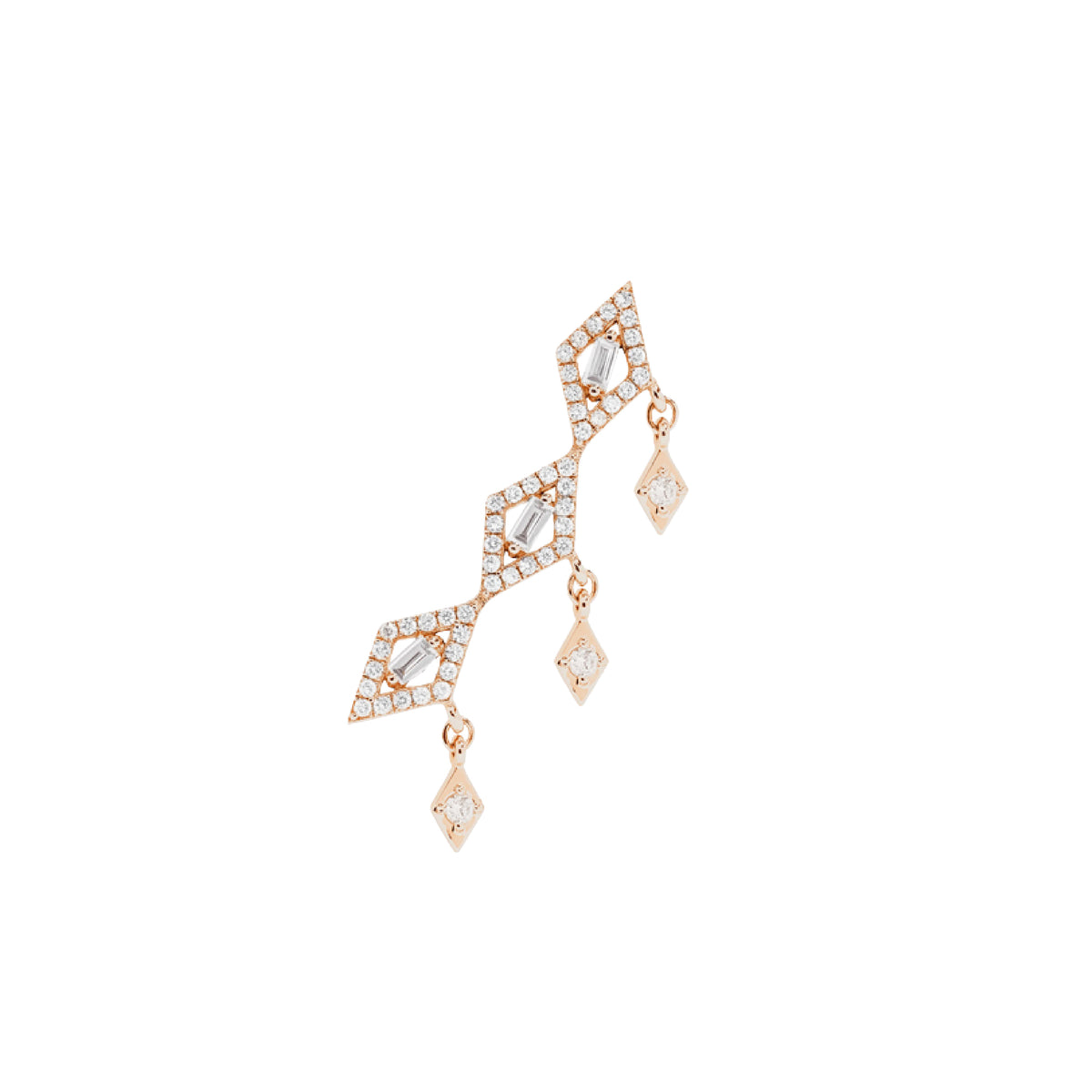 PT2_PrixTroca:640€_VentesTroca:0_QtyTroca:1_ST:0%_Bijou d'oreille gauche Délicatesse en Or rose 18K sertie de diamants - Rose