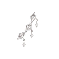 MONO BOUCLE D OREILLE DELICATESSE OR BLANC