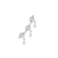 PT2_PrixTroca:640€_VentesTroca:1_QtyTroca:1_ST:100%_Bijou d'oreille gauche Délicatesse en Or blanc 18K sertie de diamants - Blanc