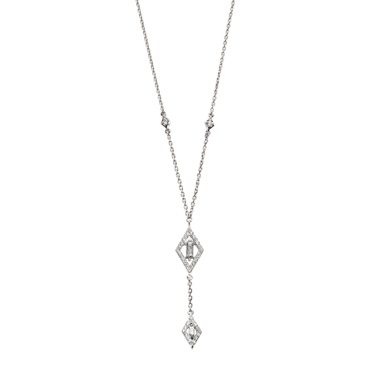 PT2_PrixTroca:890€_VentesTroca:0_QtyTroca:1_ST:0%_Collier Délicatesse en Or blanc 18K serti de diamants - Blanc