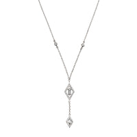 Collier Délicatesse en Or blanc 18K serti de diamants - Blanc