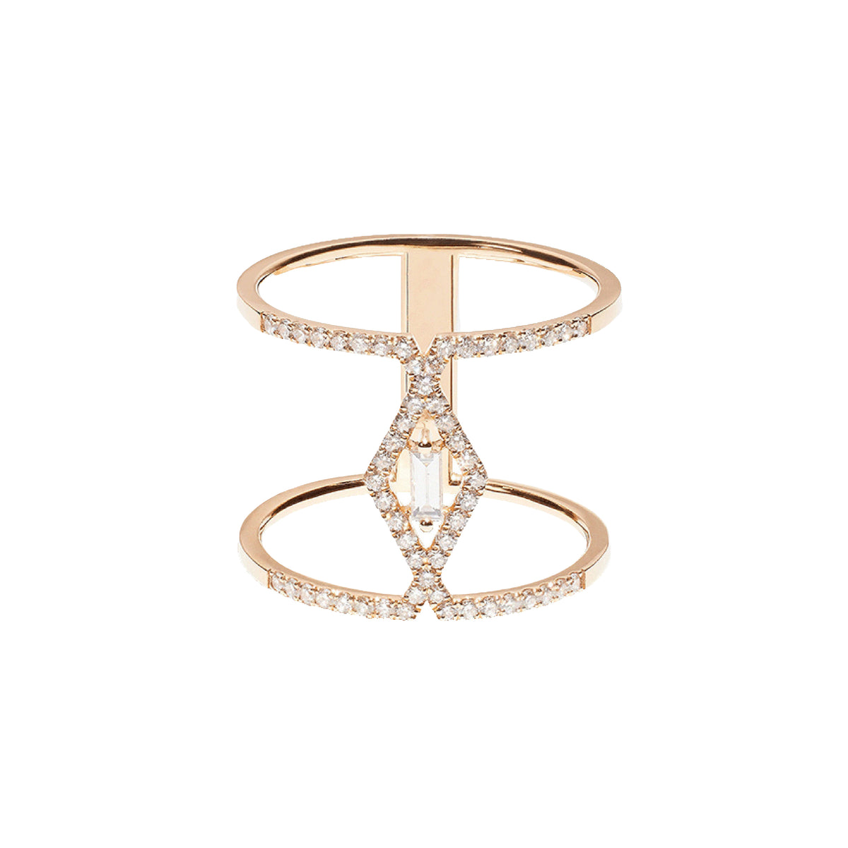 PT2_PrixTroca:980€_VentesTroca:0_QtyTroca:1_ST:0%_Bague Délicatesse en Or rose 18K sertie de diamants - Rose