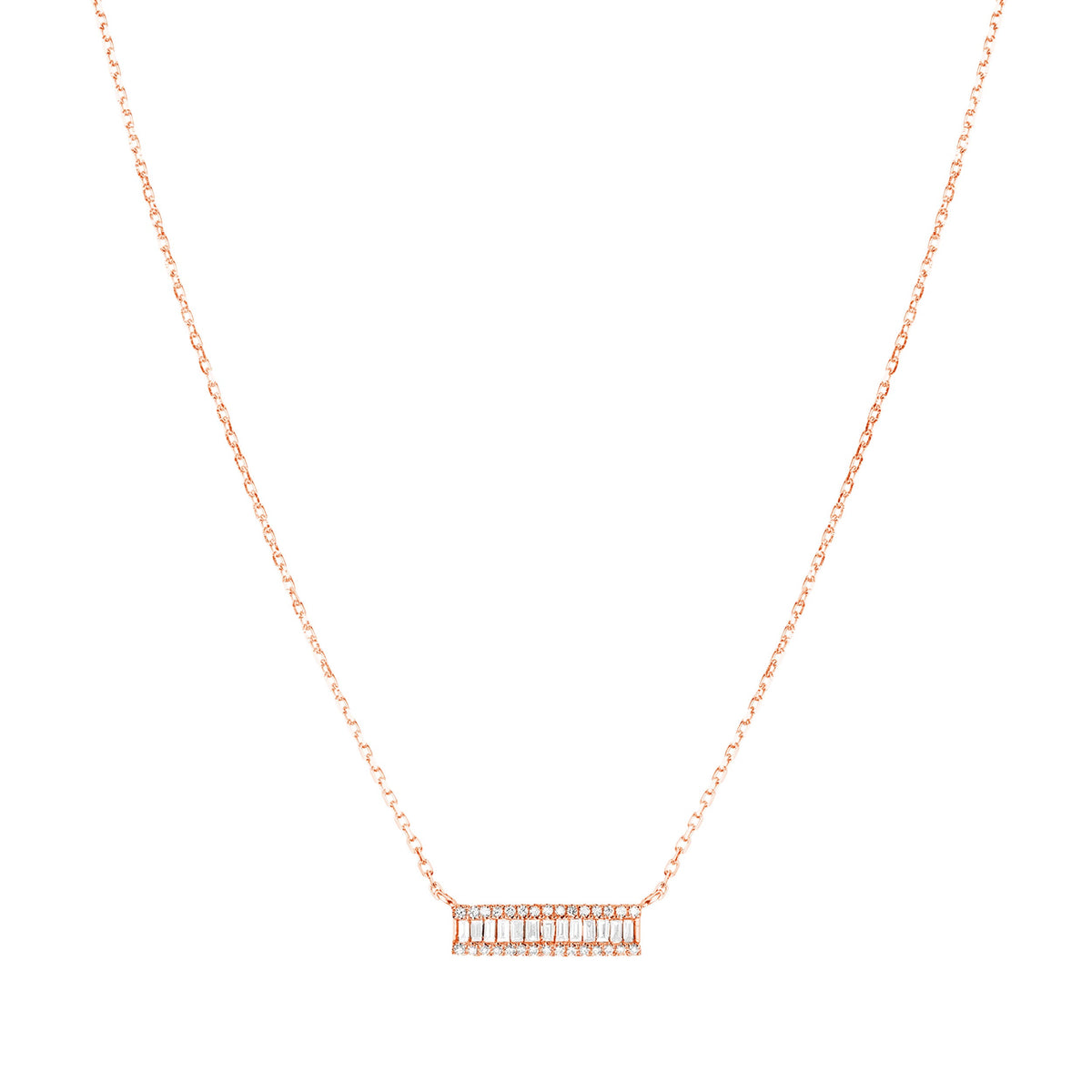 PrixTroca:760€_VentesTroca:0_QtyTroca:1_ST:0%_Collier en Or rose 18K serti de diamants - Rose
