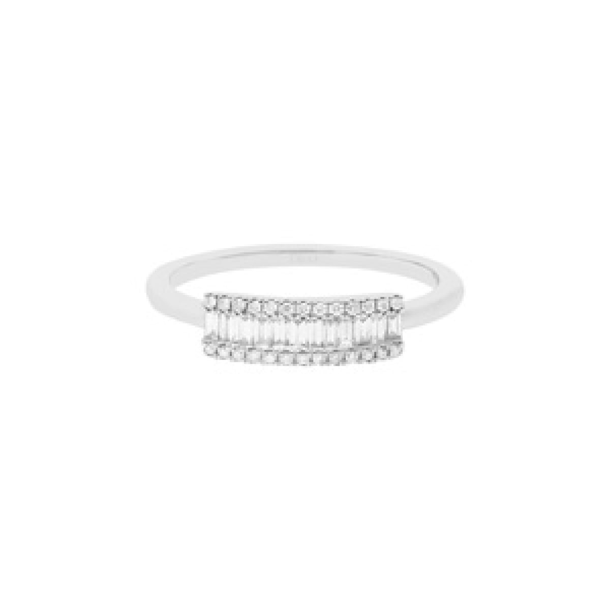 BAGUE  OR BLANC