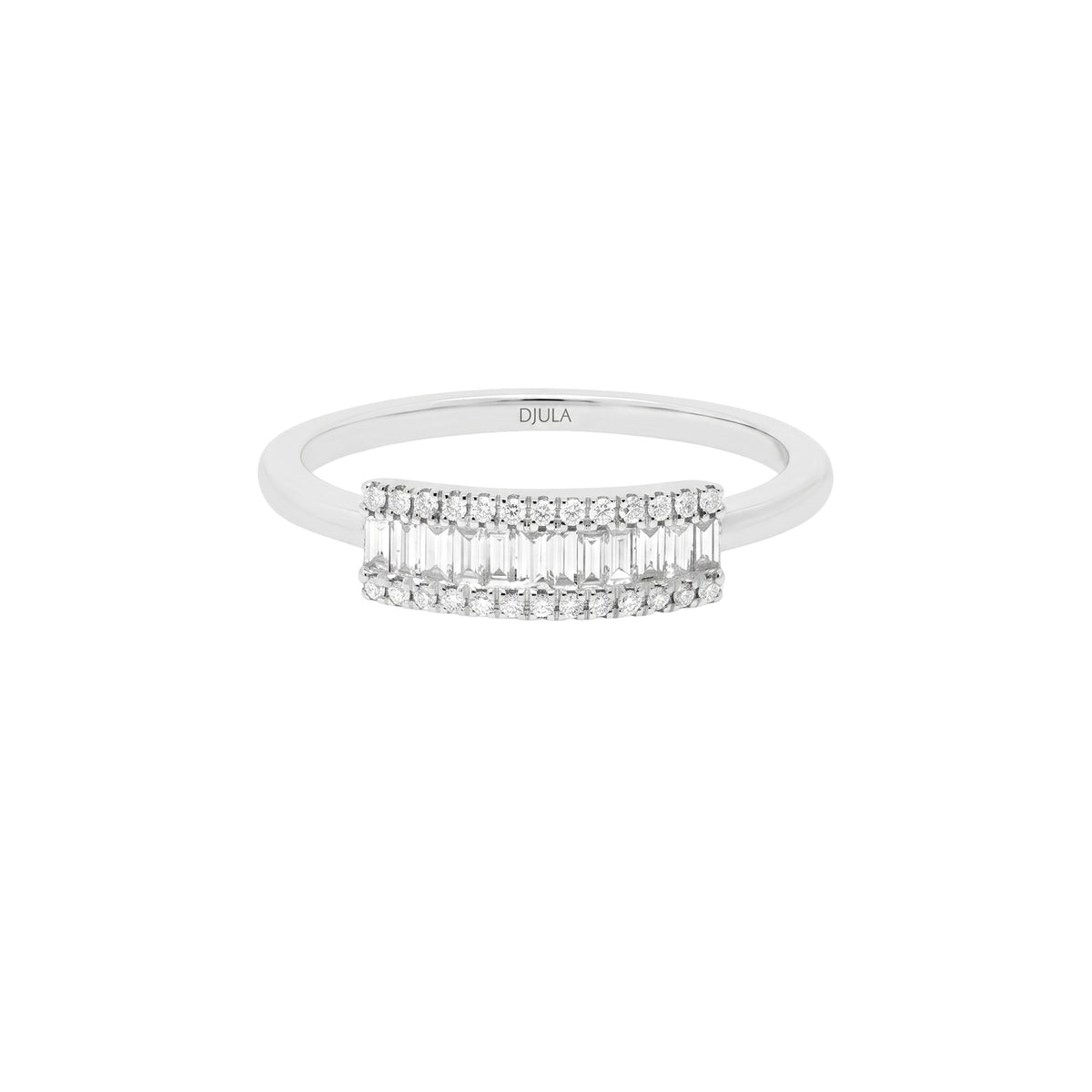 Bague Éclat en Or blanc 18K sertie de diamants - Blanc