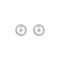 PrixTroca:545€_VentesTroca:0_QtyTroca:1_ST:0%_Boucles d'oreilles Flamboyante en Or blanc 18K serties de diamants - Blanc