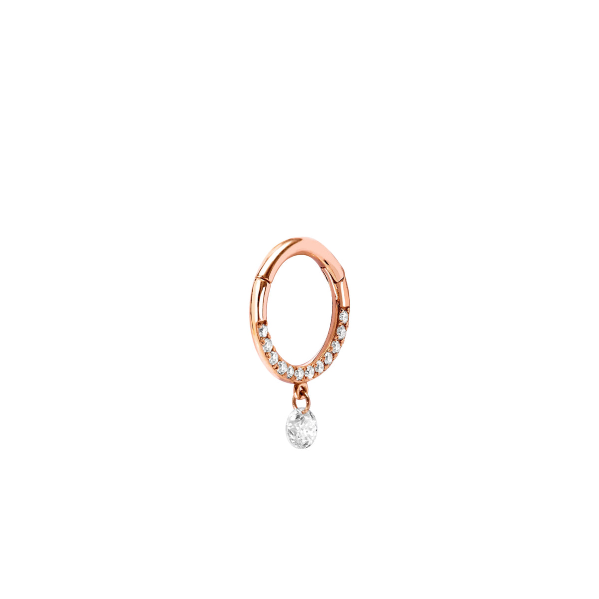 PrixTroca:270€_VentesTroca:0_QtyTroca:1_ST:0%_Piercing Flamboyante en Or rose 18K serti de diamants - Rose