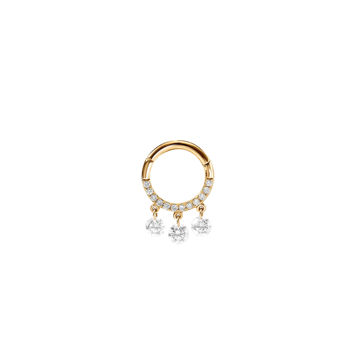 PrixTroca:410€_VentesTroca:0_QtyTroca:1_ST:0%_Piercing Flamboyante en Or jaune 18K serti de diamants - Jaune