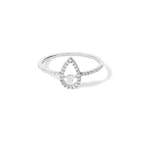 BAGUE FLAMBOYANTE OR BLANC