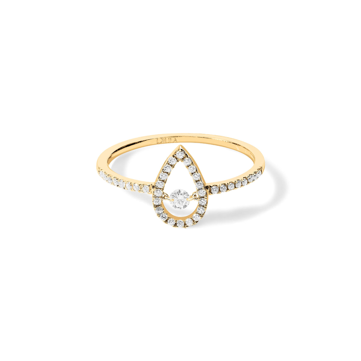 BAGUE FLAMBOYANTE OR JAUNE