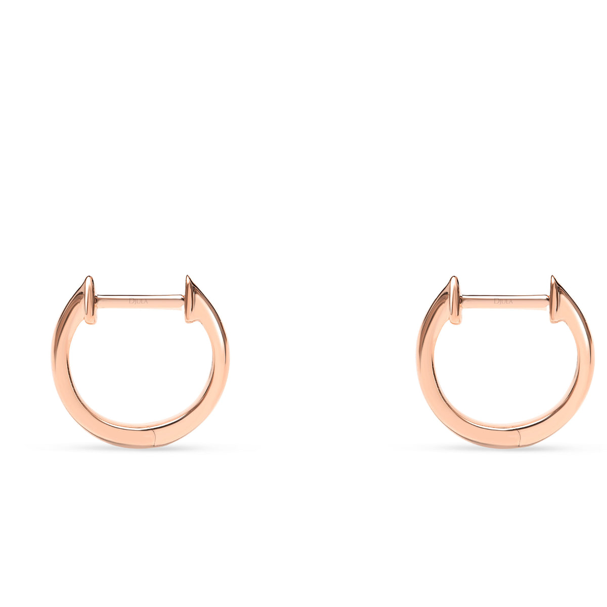 BOUCLES D OREILLES GRAPHIQUE OR ROSE