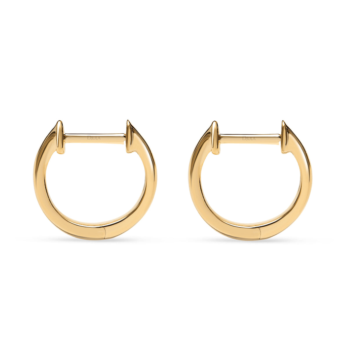 BOUCLES D OREILLES GRAPHIQUE OR JAUNE