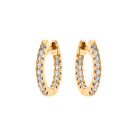 BOUCLES D OREILLES GRAPHIQUE OR JAUNE