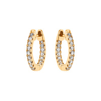 PrixTroca:310€_VentesTroca:0_QtyTroca:1_ST:0%_Boucles d'oreilles Graphique en Or jaune 18K serties de diamants - Jaune