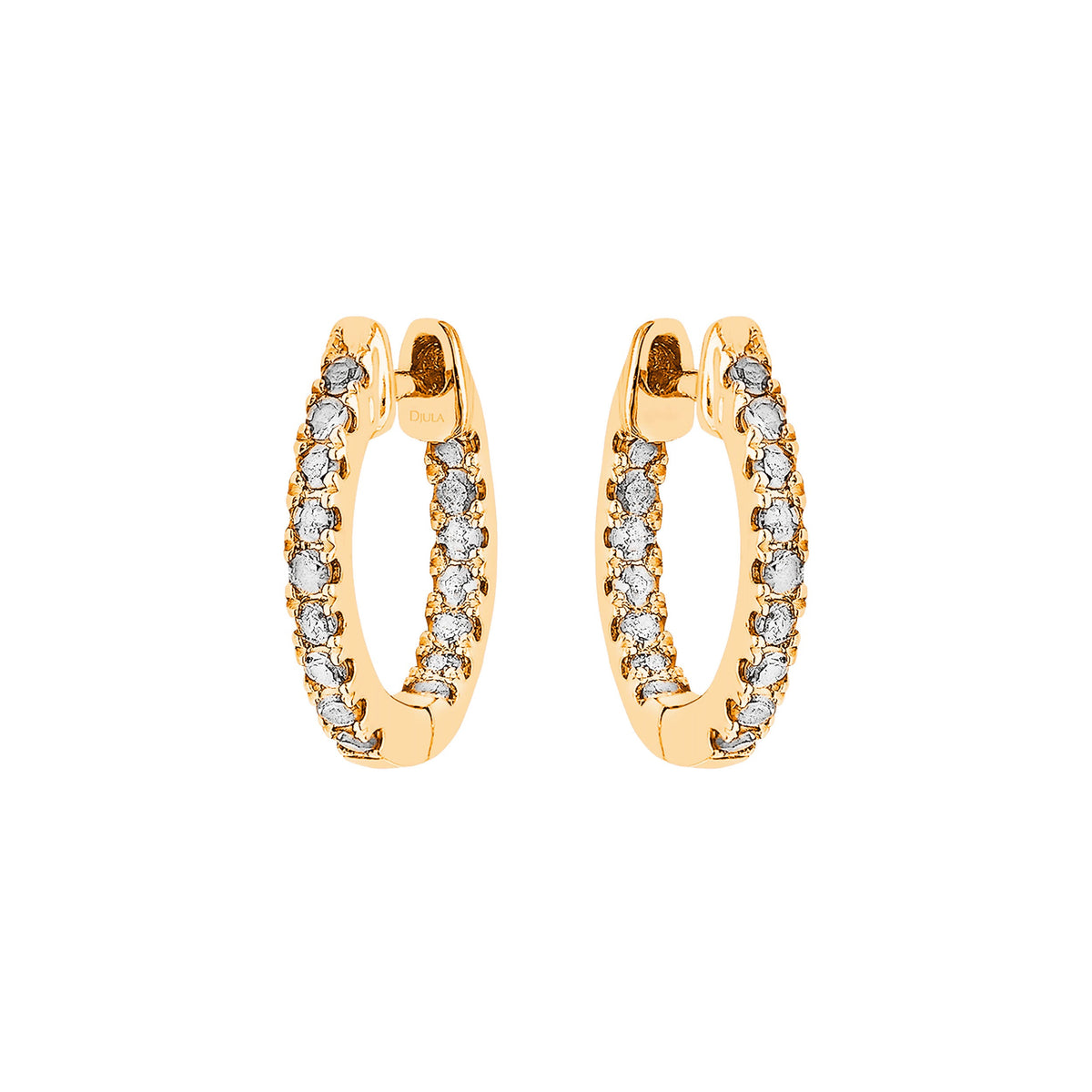 PrixTroca:310€_VentesTroca:0_QtyTroca:1_ST:0%_Boucles d'oreilles Graphique en Or jaune 18K serties de diamants - Jaune