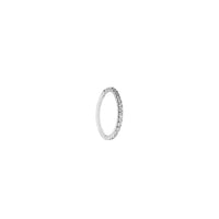 18K White Gold Piercing set with diamonds - White