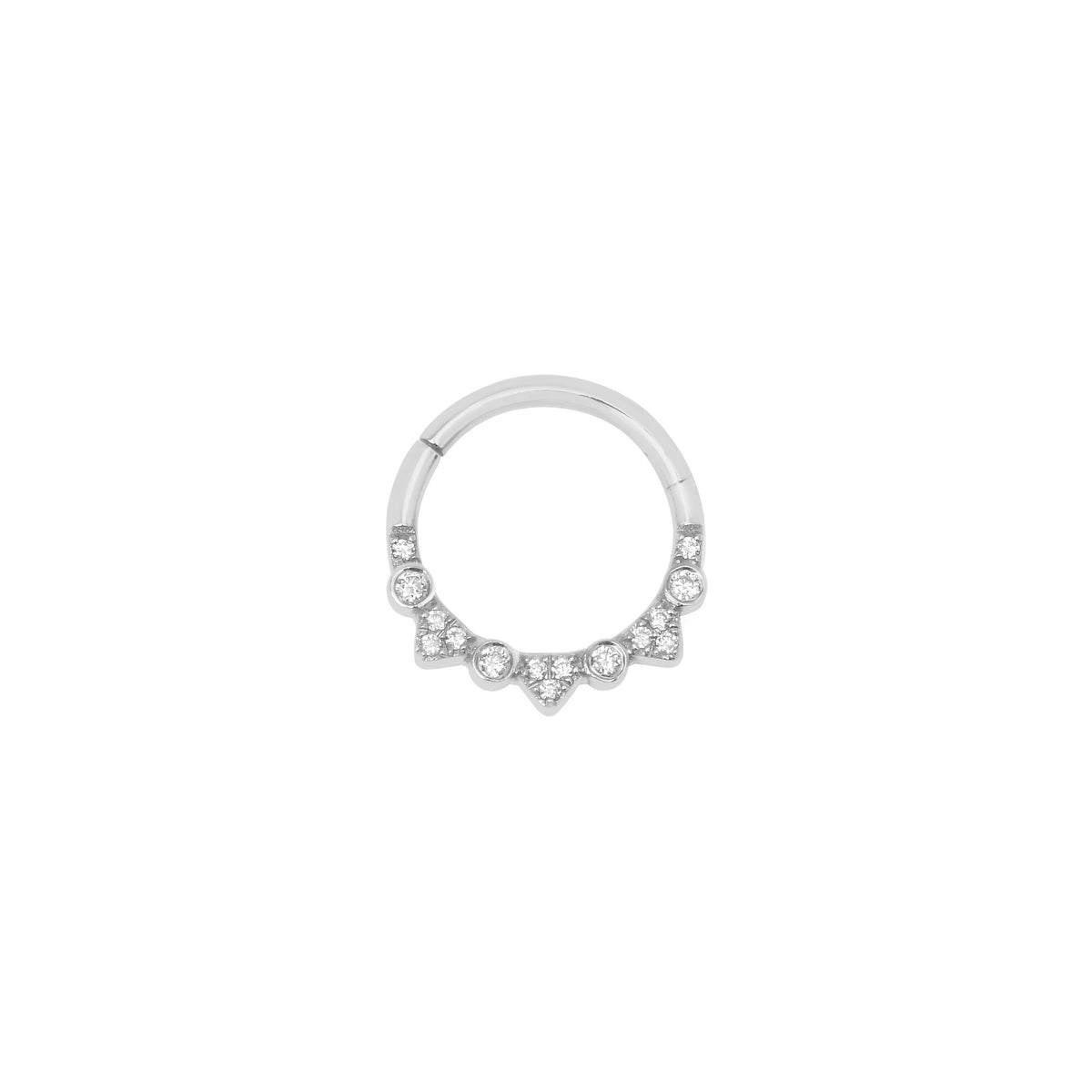 PIERCING GRAPHIQUE OR BLANC